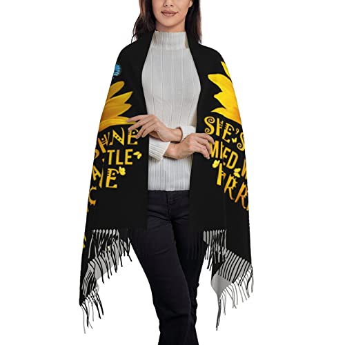 Prayer Shawls and Wraps for Women, Jesus Christian Gifts Bible Scarf Super Soft Fashion Shawl With Tassel - color: Black5