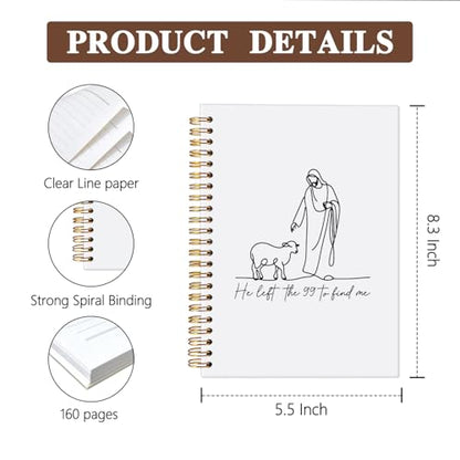 Christian Gifts for Women,Jesus and Lamb Christian Notebook Journal - color: Jesus and Lamb