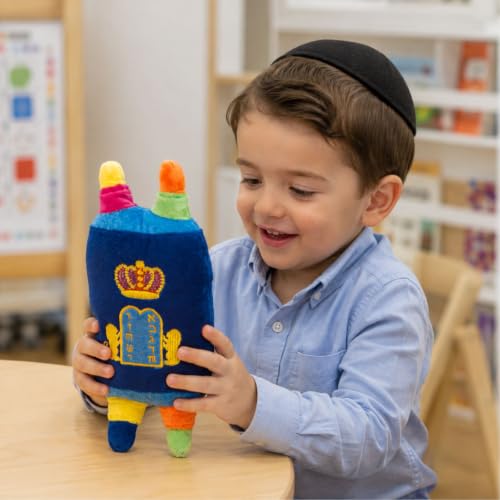 Rite Lite My Soft Torah Plush Toy Shabbat Gifts Educational Judaica Shabbos Hebrew Simchat Jewish Gifts Fun & Educational Party Favors | Ideal for Play, Learning, & Celebrating Jewish Traditions 8" H - size: Small