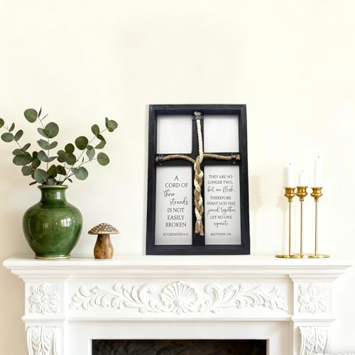 LianheCy A Cord of Three Strands Wedding Sign, Black, 15"X10" - color: Routine-Black