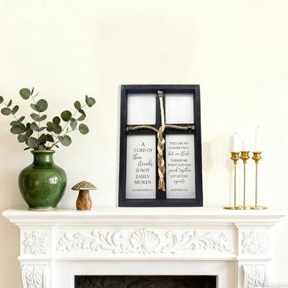 LianheCy A Cord of Three Strands Wedding Sign, Black, 15"X10" - color: Routine-Black