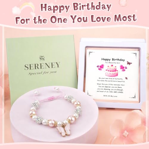 Sereney Birthday Gifts for Girls, 1-16 Year Old Girl Birthday Bracelet Gift - style: Happy Bday