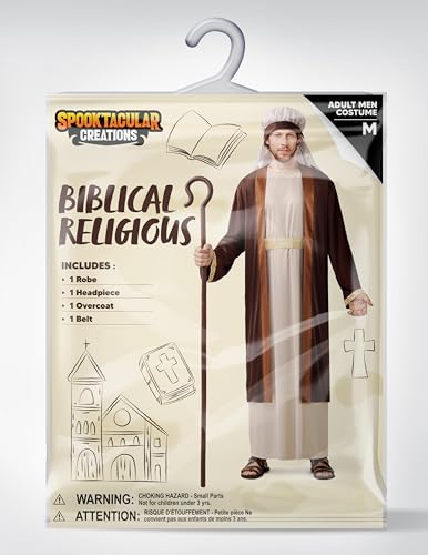 Spooktacular Creations Halloween Adult Bible Costume, Biblical Robe, Halloween Costumes for Men - size: Medium