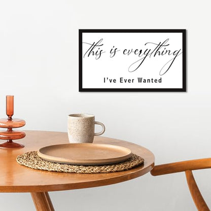 Inspirational Wood Box Sign,This is Everything I Ever Wanted Sign,Motivational Quote Wooden Block Sign Desk Decor for Home Office Bedroom Wall Shelf Tabletop Decor - style: This is Everything I Ever Wanted