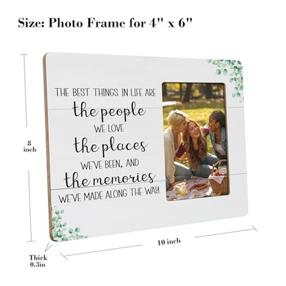 Motivational Picture Frame Gifts for Family Friends, The Best Thing in Life are the People We Love Frames Fits 4x6 Photo - color: Black