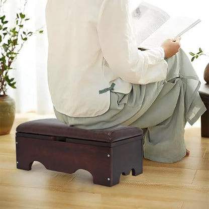 Kneelers for Praying, Wooden Prayer Kneeler Bench with Storage