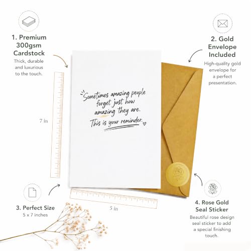 Encouraging Positive Affirmation Sentimental Gift Card - color: QY-151