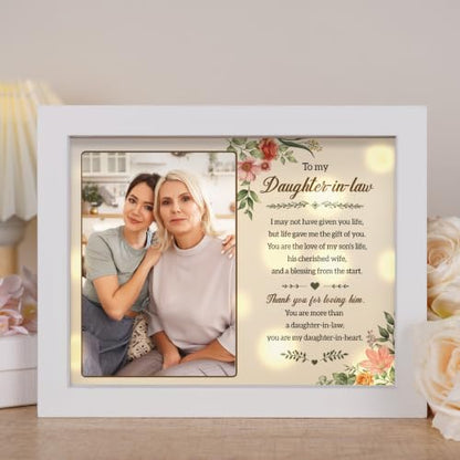 Daughter in Law Gifts - Light Up Picture Frame with Poem - color: Daughter in Law Gifts