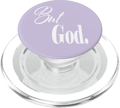 Religious But God Mobile Cell Finger Holder Phone Stand Grip PopSockets PopGrip for MagSafe - style: Magnetic PopGrip