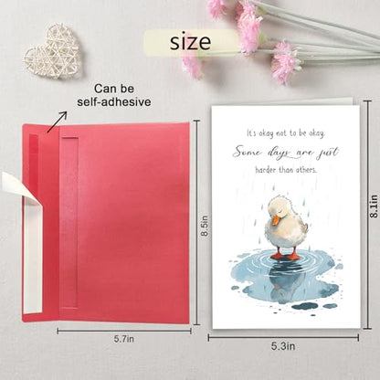 Heartfelt Encouragement Card, Get Well Soon Card for Woman Man, Positive Sympathy Card, It's Okay Not to Be Okay - color: It's Okay Not to Be Okay