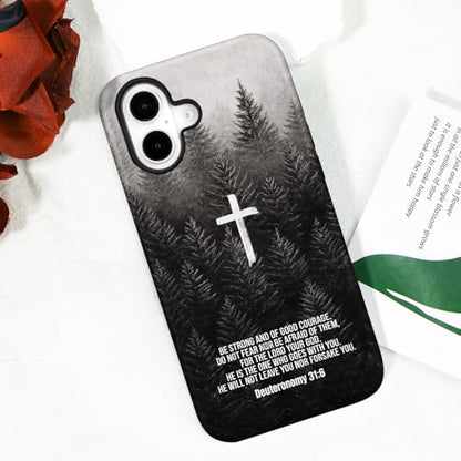 Magnetic for iPhone 16 Case Christian Cross Phone Case, Bible - color: Deuteronomy Christian, size: iPhone 16