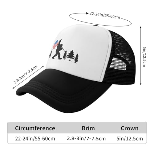 MOLAIGIN Trucker Hat, Adjustable Snapback Hat, Baseball Cap for Men Women, Breathable Mesh for Casual Wear - color: Black14