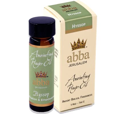 ABBA Oil Hyssop 1/4oz Anointing Prayer Oil in Gift Box - ABBA Jerusalem