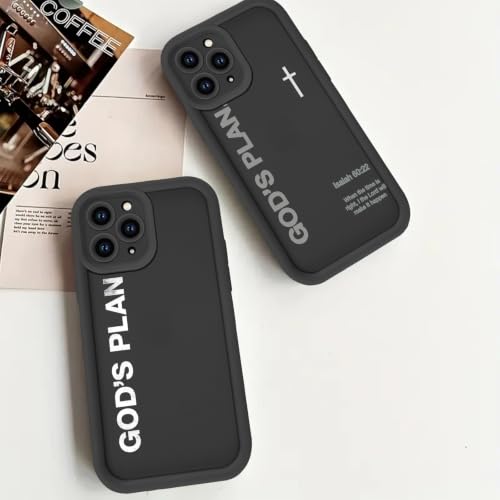 God's Plan Isaiah 60:22 Bible Verse Jesus Cross Christian Phone Case for iPhone 17e/iPhone 16e Case Shockproof Soft Protective for Women Men Cover Funda for iPhone 17e/iPhone 16e 6.1 Inch - color: Black