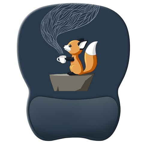 Cute Mouse Pad Wrist Support,Ergonomic Gel Mouse Padsfor Desk,Gaming Mousepad with Wrist Rest Non-Slip PU Base for Computer Office,Comfortable Computer Desk Accessories Decor - color: A1