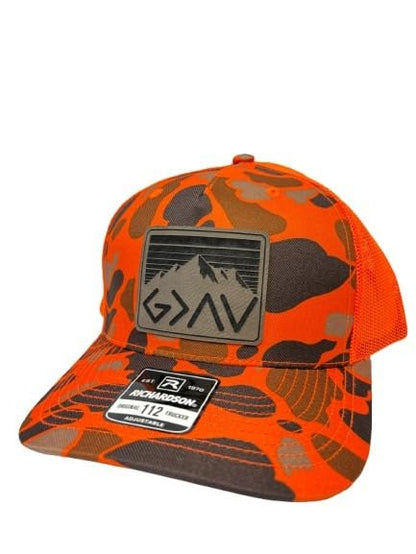 God is Greater Than The Highs and Lows Trucker Hat Women's Hat All Black Sun Hat Men Gifts for Girlfriends Cool Cap - color: Blaze