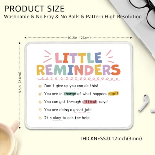 Funny Little Reminders Non-Slip Mouse Pad Gifts for Employee Girls - color: Multi 2
