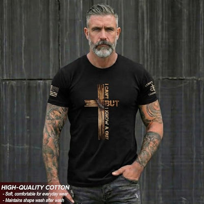 I Cant But I Know A Guy T Shirt, Christian Shirts Men 1 - color: Black, size: Small