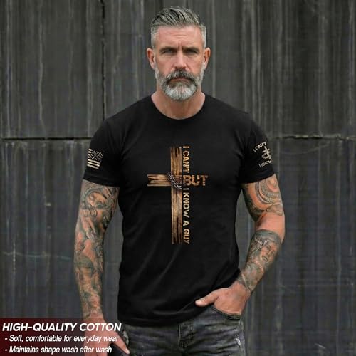 I Cant But I Know A Guy T Shirt, Christian Shirts Men 1 - color: Black, size: XX-Large