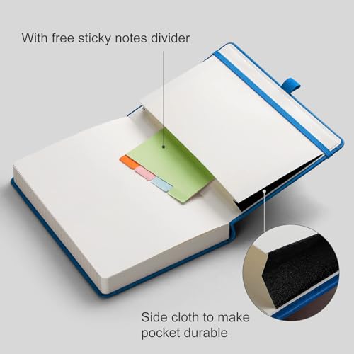 AHGXG Lined Journal Notebook, 320 Numbered Pages, A5 (5.75'' X 8.38'') - color: Blue, size: A5