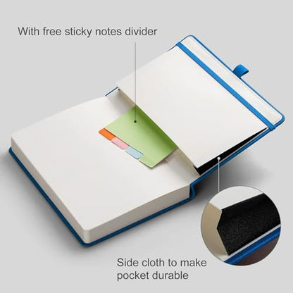 AHGXG Lined Journal Notebook, 320 Numbered Pages, A5 (5.75'' X 8.38'') - color: Blue, size: A5