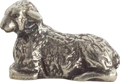 DANFORTH Small Sheep Sitting Nativity Figurine | Pewter Handcrafted in USA