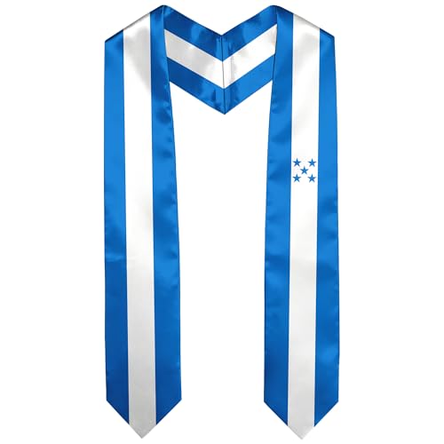 Graduation Satin Sash Scarf 72" Stole - color: Honduras Flag