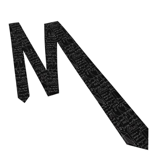 Men's Neckties, Novelty Printed Skinny Tie for Work Casual Party - color: Math