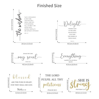 BBTO Bible Verse Stickers Peel & Stick,Praise the Lord - style: Praise the Lord