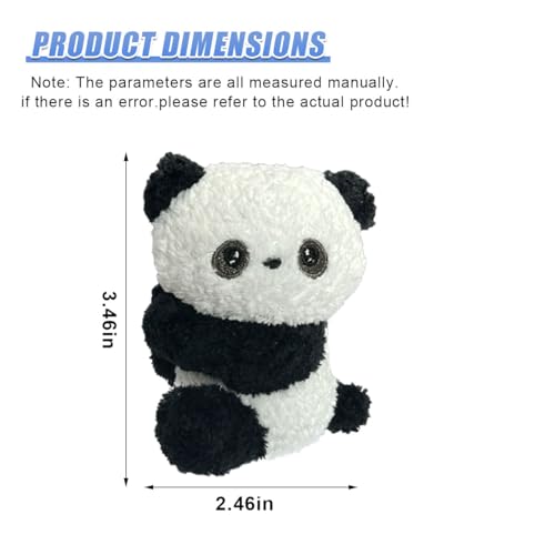 Cartoon Animals Car Dashboard Decorations, Cute Plush Automotive Ornament Present for Women Men, Mini Funny Vehicle Interior Accessories for Car, Home, Office, Garden(Panda) - size: Panda