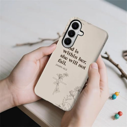 Compatible with Samsung Galaxy S26 Plus Full Body Matte Case Hard Shell Shockproof Screen Lens Protection for Girl Boy Cute Pattern Christian Bible Verse Religious Scripture Jesus - color: Christian Bible Verse Religious Scripture Jesus, size: Samsung Gal