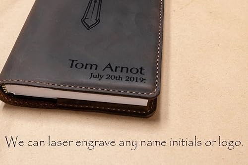 Real Leather KJV Large Print Bible. Option to Laser engrave name, initials, or logo. Personalized Gift for Wedding, Baptism, Graduation, Birthday or whatever occasion. Handmade in the USA.