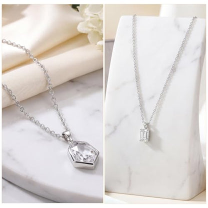Outus 12 Pack Silver Link Chain Necklaces W/Lobster Clasp, 18 Inch - size: 18 Inch