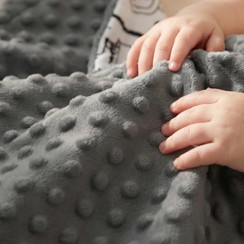 Fleece Baby Blankets for Girls & Boys, Infant Toddler Blanket - color: Gray Animals