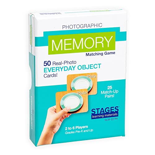 Stages Everyday Objects Matching Game with Real Photo Images from The Makers of Language Builder, Blue