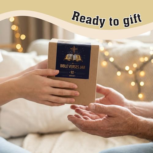 Bible Verse Jar for Dad, Fathers Day Gift from Kids - color: Bible For Dad