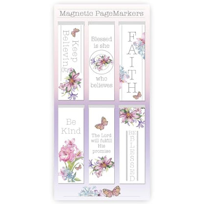 Christian Art Gifts Magnetic Scripture Bookmark Set for Women: Blessing - color: Believe #2