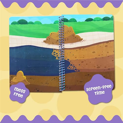 Stick4Ever Jelly Sticker Book® - for Kids - Waterproof, Easy to Clean Reusable Sticker Book for Toddlers- Reusable Road Trip Activities for Kids - Stocking Stuffers for Toddlers (Vehicles) - style: Vehicles