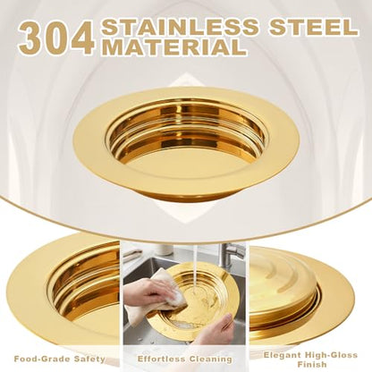 1Pcs Stainless Steel Communion Bread Plate for Church Gold,No Lid - color: Gold