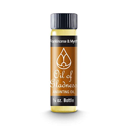 Oil of Gladness Frankincense and Myrrh Anointing Oil - Oil for Daily Prayer, Ceremonies, and Blessings 1/4 oz Bottle - size: 0.25 Fl Oz (Pack of 1)