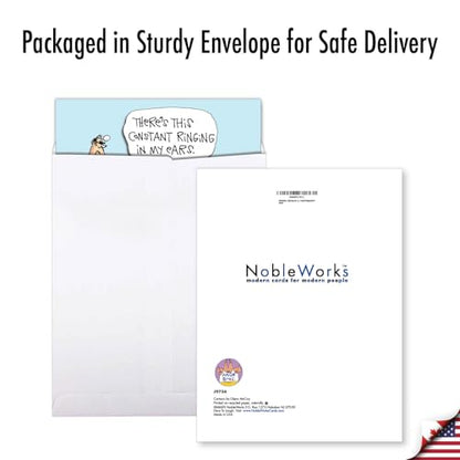 NobleWorks Big Funny Get Well Card Constant Ringing Humor for Men J9734 - style: Constant Ringing