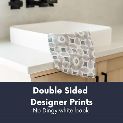 Kitchen Towels, Dish Towels for Kitchen, 3 Pc Kitchen Towel Set - color: Pewter