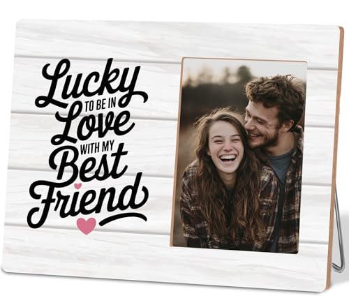 Lucky to Be in Love with My Best Friend Picture Frames - color: couple 4