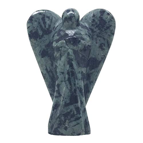 Nelson Creations 2 Inch Chinese Writing Stone Guardian Angel Figurine - color: Chinese Writing Stone