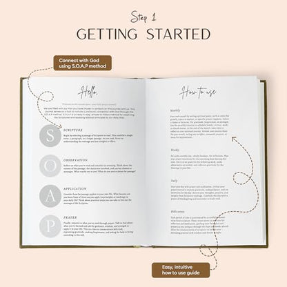 ilohaus Undated Bible Journal Bundle for Women and Men, 2-Pack Daily Devotional Notebooks with Prayer, Scripture, Gratitude Prompts, 8.5 x 5.5 Inches – Thoughtful Christian Catholic Gift