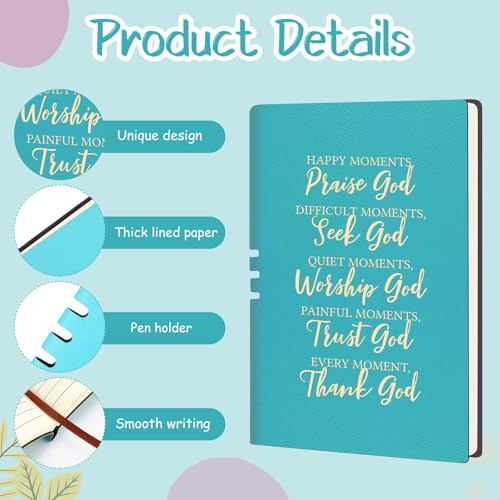 Shinylin 7 Pcs Christian Gift Set for Women Biblical Gifts Women Inspirational Presents Xmas Party Suit - color: Blue