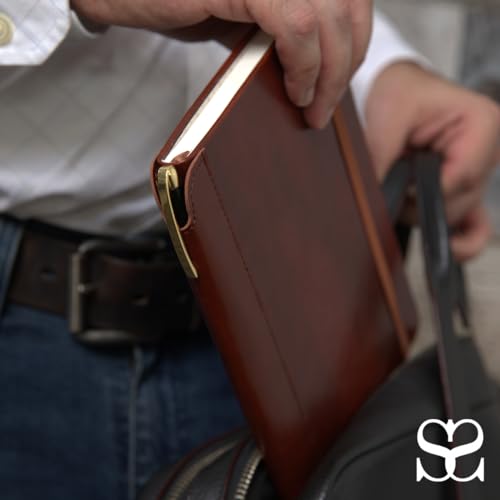 SETTINI® Vegan Leather Journal Gift Set with Pen 192 Pages, Compass - color: Compass