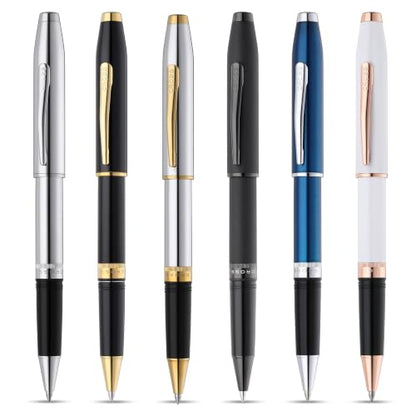 Cross Foundry Matte Black PVD Rollerball Pen, Medium Point, Black Ink - color: Matte Black
