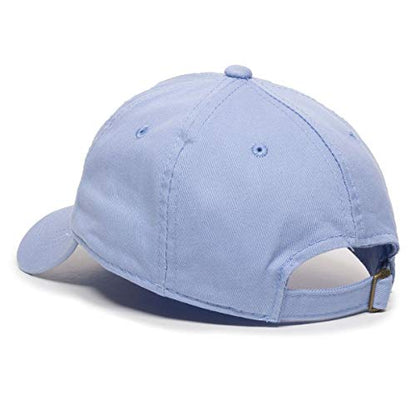 Praying Hands with Cross Baseball Cap Embroidered Cotton Adjustable Dad Hat - color: Light Blue