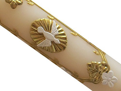 Candle for Baptism, Confirmation or Wedding Prayer - Cirio para Bautizo, Confirmacion O Boda Handmade Gift Catholic